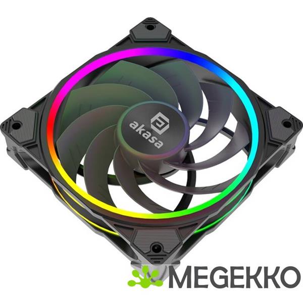 Grote foto akasa soho ar12 computer behuizing ventilator 12 cm zwart computers en software overige computers en software