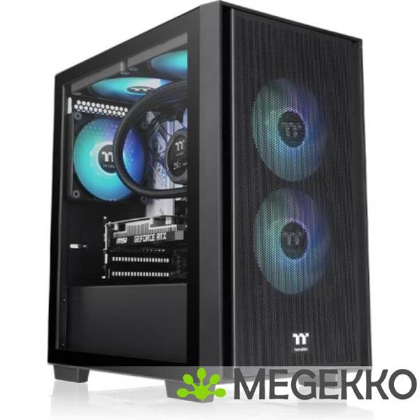 Grote foto thermaltake versa h16 tg argb micro tower zwart computers en software behuizingen en kasten