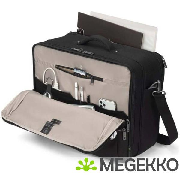 Grote foto dicota d32164 rpet laptoptas 43 9 cm 17.3 aktetas antraciet computers en software overige computers en software