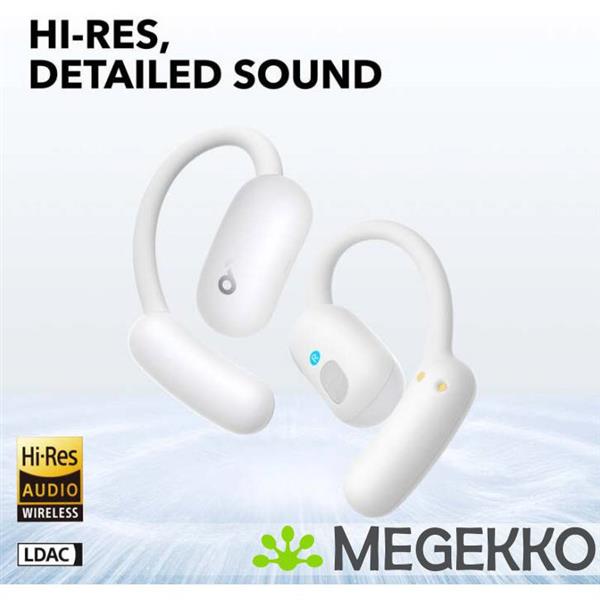 Grote foto anker soundcore aerofit 2 open ear draadloos wit audio tv en foto koptelefoons