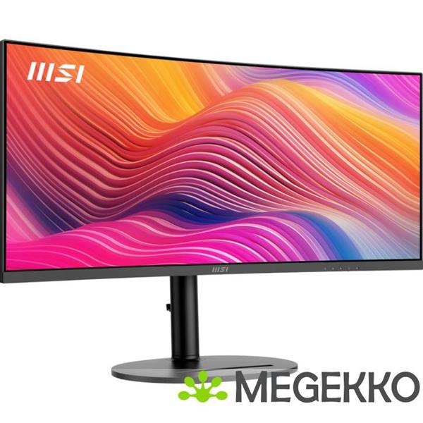 Grote foto msi modern md342cqp 34 wide quad hd curved va usb c monitor computers en software overige computers en software