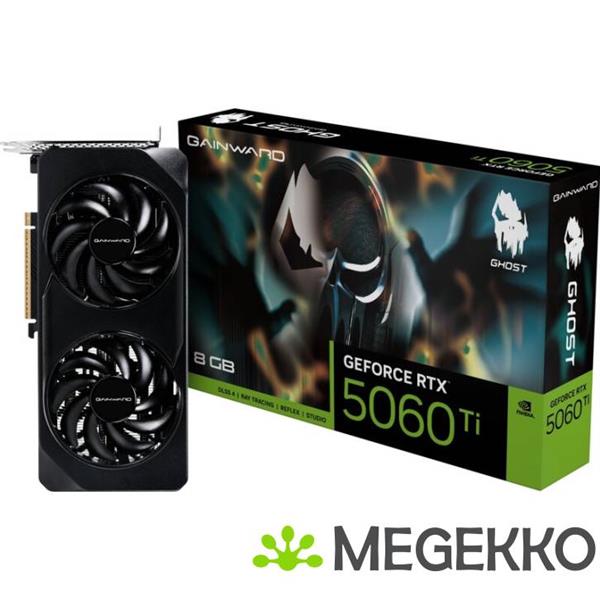 Grote foto gainward geforce rtx 5060ti ghost 8gb gddr7 computers en software videokaarten