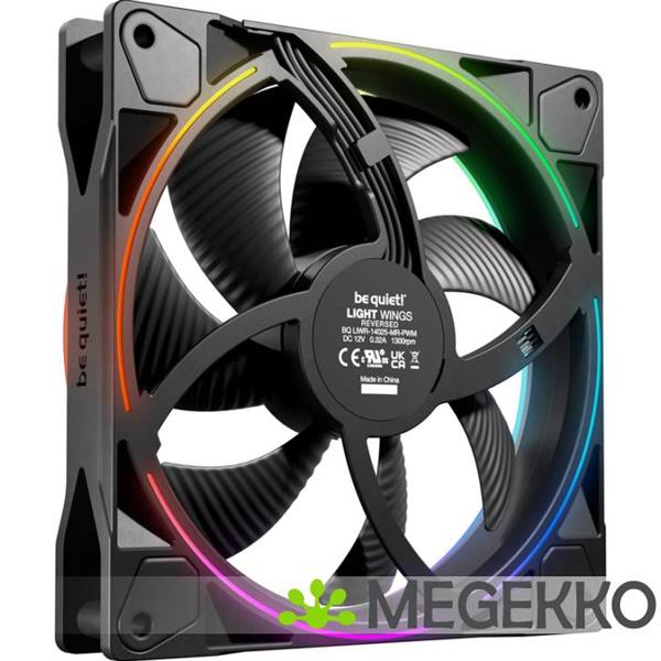 Grote foto be quiet light wings 140mm pwm reverse black computers en software overige computers en software