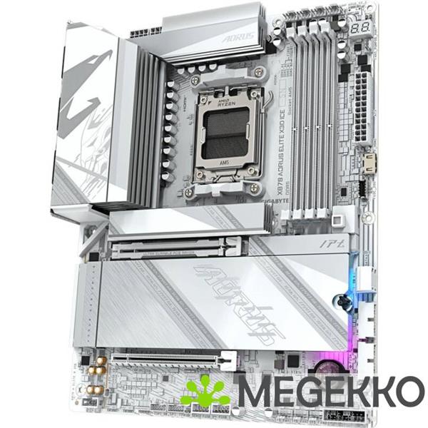 Grote foto gigabyte x870 aorus elite x3d ice computers en software moederborden