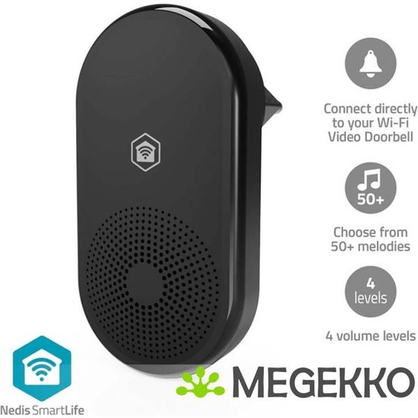 Grote foto smartlife gong 433 mhz accessoire voor wificdp11bk wificdp21bk wificdp31bk netvoeding 5 computers en software overige computers en software