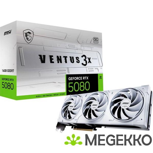 Grote foto msi geforce rtx 5080 16g ventus 3x oc white computers en software videokaarten