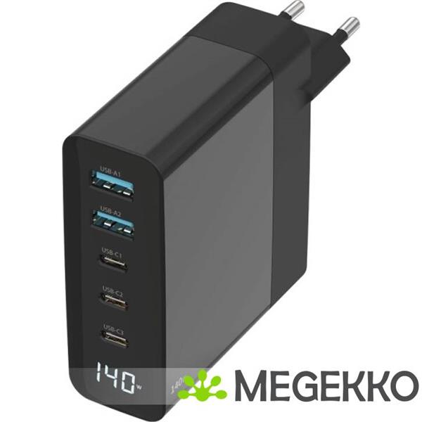 Grote foto sitecom 140w power delivery wall charger with led display computers en software overige