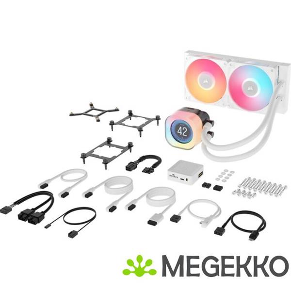 Grote foto corsair icue link titan 240 rx lcd white computers en software overige computers en software