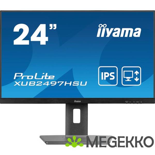 Grote foto iiyama prolite xub2497hsu b2 24 full hd ips monitor computers en software overige computers en software