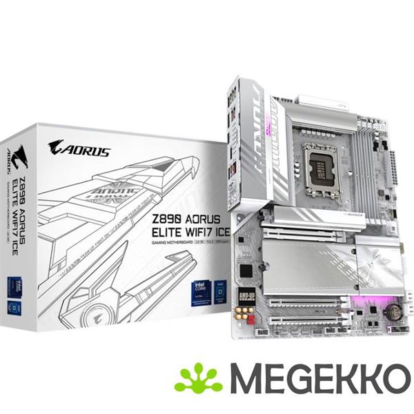 Grote foto gigabyte z890 aorus elite wifi7 ice computers en software moederborden