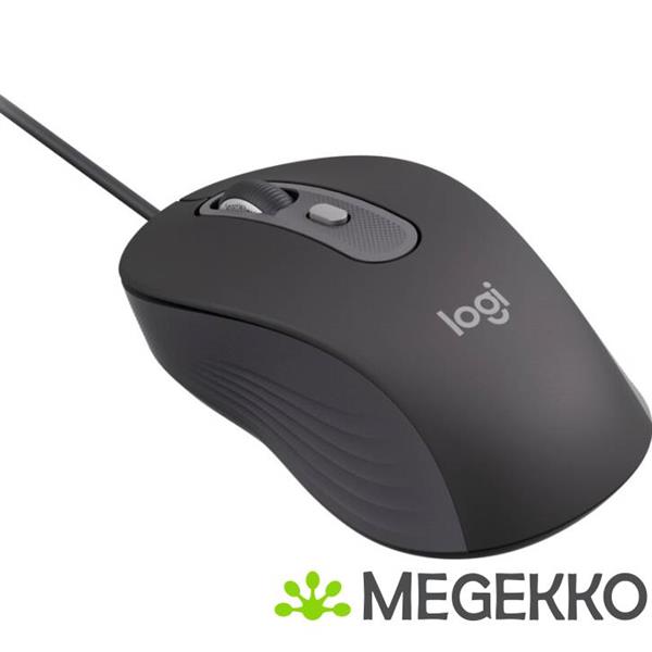 Grote foto logitech signature wired m520 for business muis kantoor ambidextrous usb type c optisch 4000 dpi computers en software overige computers en software