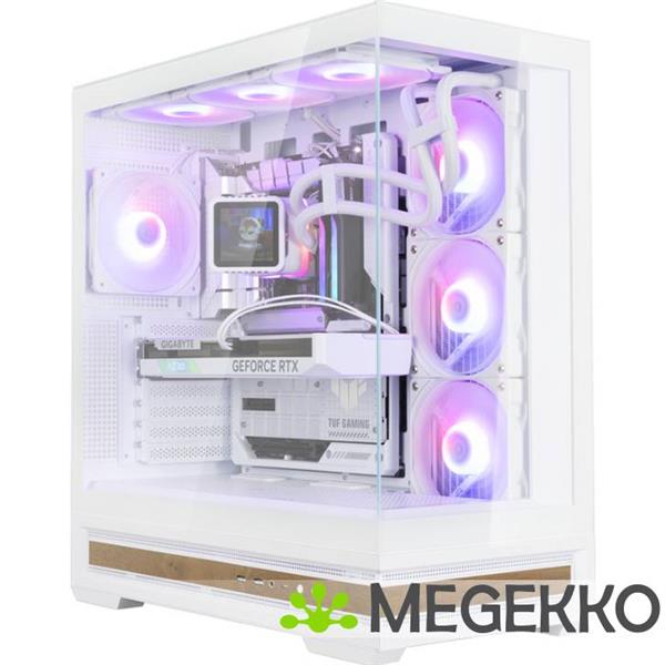 Grote foto zalman p40 namu white midi tower wit computers en software behuizingen en kasten