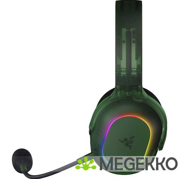 Grote foto razer barracuda x chroma phantom special edition transparant groen gaming headset audio tv en foto koptelefoons