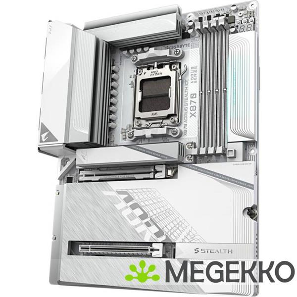 Grote foto gigabyte x870 aorus stealth ice computers en software moederborden