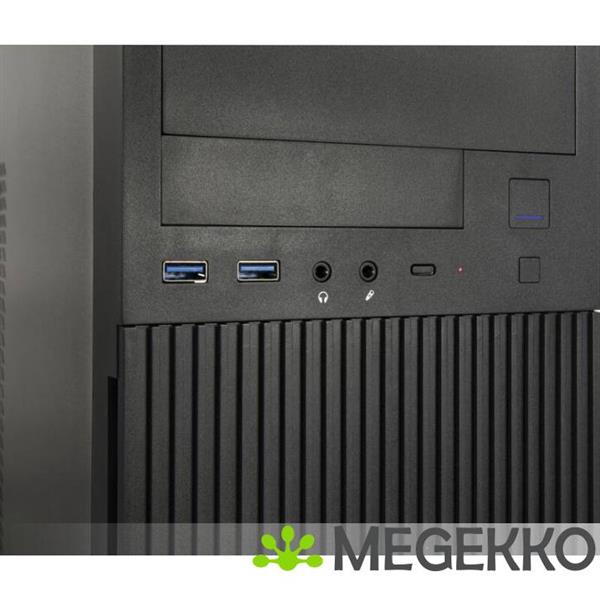 Grote foto inter tech it 6521 straight zwart computers en software behuizingen en kasten