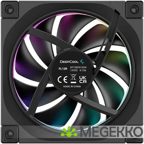 Grote foto deepcool fl12r computer behuizing ventilator 12 cm zwart 1 stuk s computers en software overige computers en software