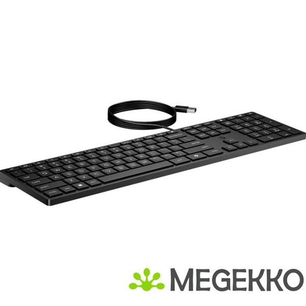 Grote foto hp 320k bedraad toetsenbord zwart azerty belgisch computers en software toetsenborden