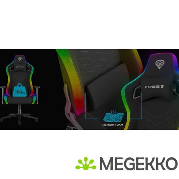 Grote foto genesis nfg 2247 gamestoel pc gamestoel gecapitonneerde zitting spelcomputers games overige merken