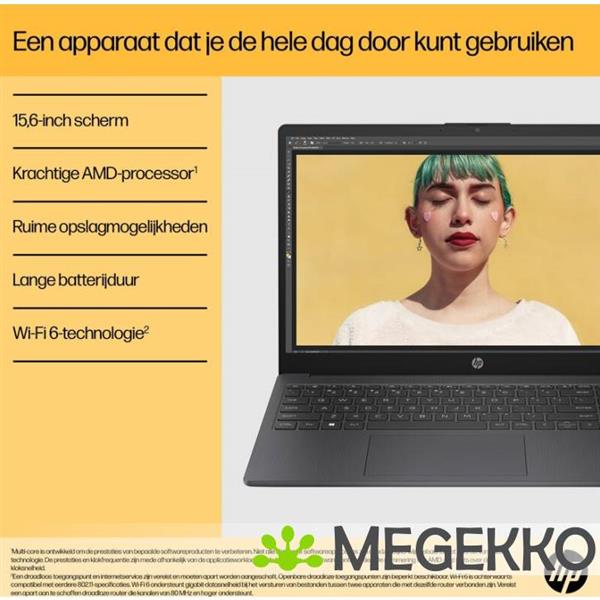 Grote foto hp 15 fc0052nd 15.6 amd ryzen 5 computers en software overige computers en software