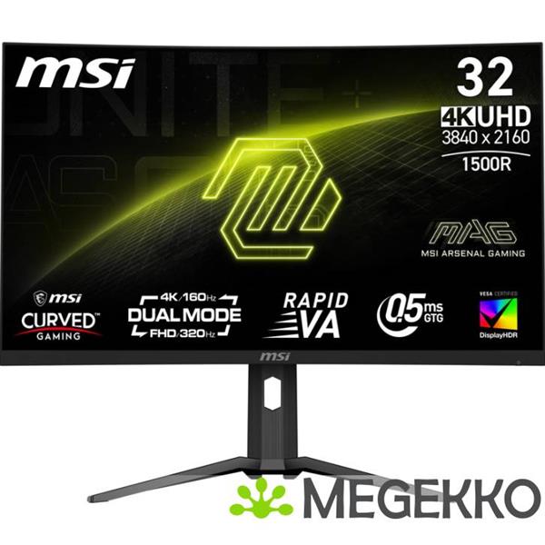 Grote foto msi mag 321cupdf 32 ultra hd 160hz curved dual mode gaming monitor computers en software overige computers en software