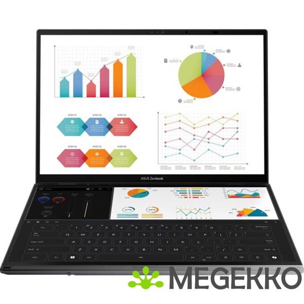 Grote foto asus zenbook duo ux8406ca pz032w intel 14 core ultra 9 oled laptop computers en software overige computers en software