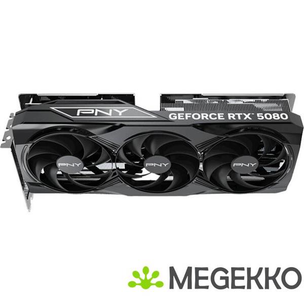 Grote foto pny geforce rtx 5080 16gb overclocked triple fan computers en software videokaarten