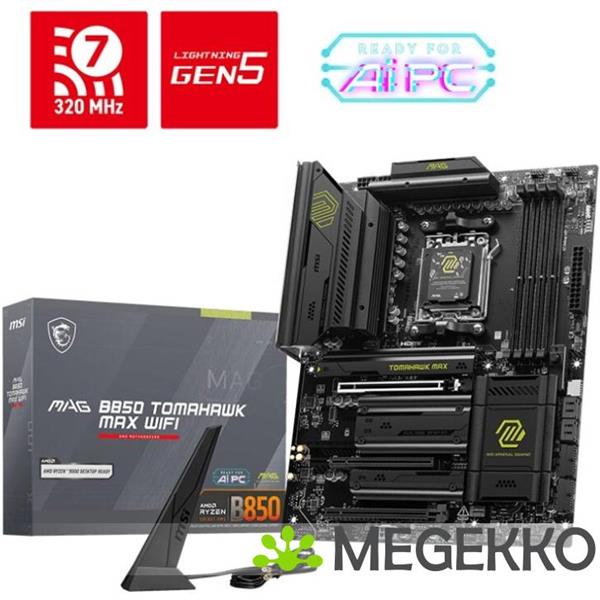 Grote foto msi mag b850 tomahawk max wifi computers en software moederborden