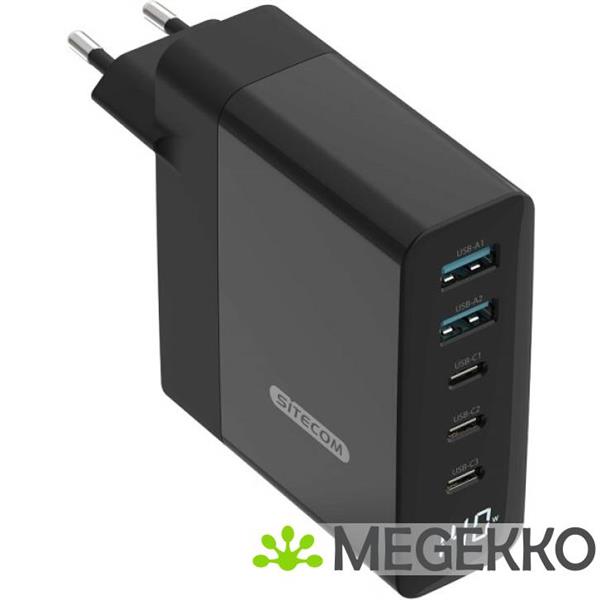 Grote foto sitecom 140w power delivery wall charger with led display computers en software overige
