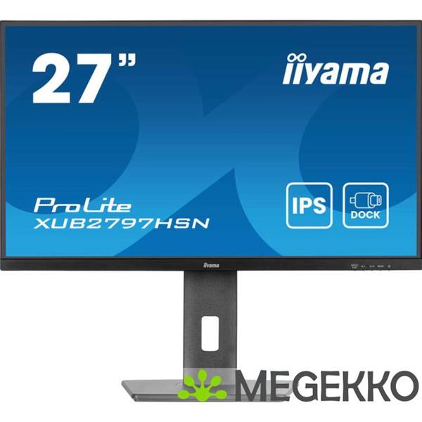 Grote foto iiyama prolite xub2797hsn b2 27 full hd 100hz usb c ips monitor computers en software overige computers en software