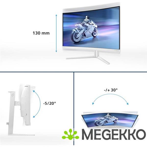 Grote foto philips evnia 32m2c5501 00 32 quad hd 180hz curved va monitor computers en software overige computers en software