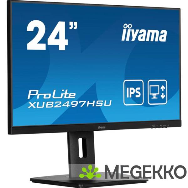 Grote foto iiyama prolite xub2497hsu b2 24 full hd ips monitor computers en software overige computers en software