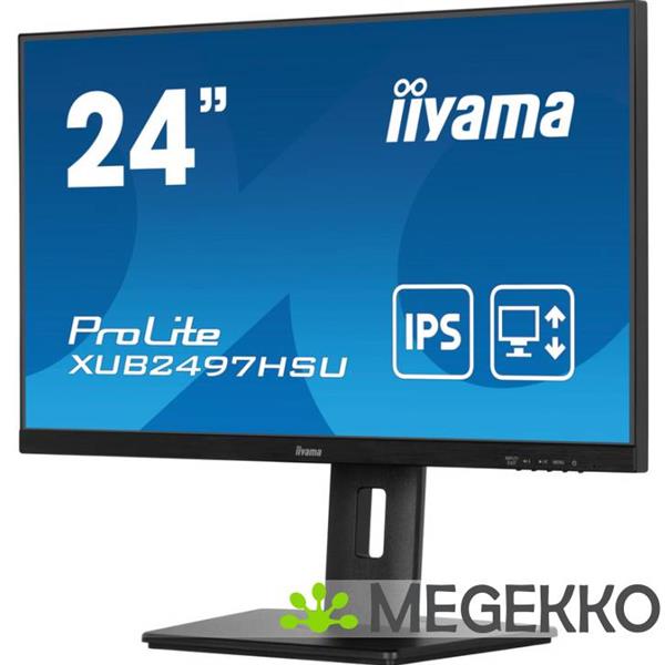 Grote foto iiyama prolite xub2497hsu b2 24 full hd ips monitor computers en software overige computers en software