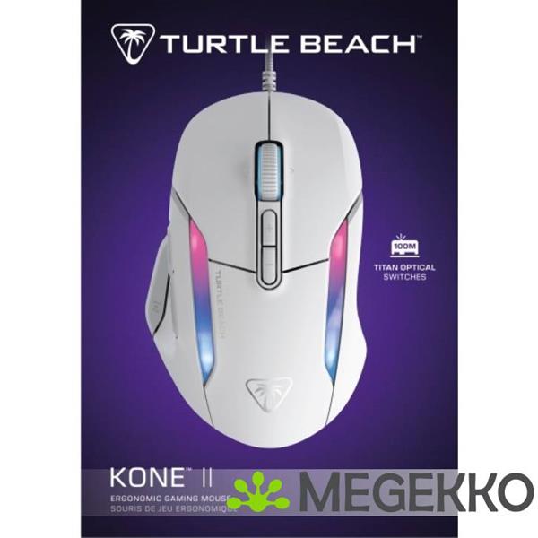 Grote foto turtle beach kone ii wit gaming muis computers en software overige computers en software