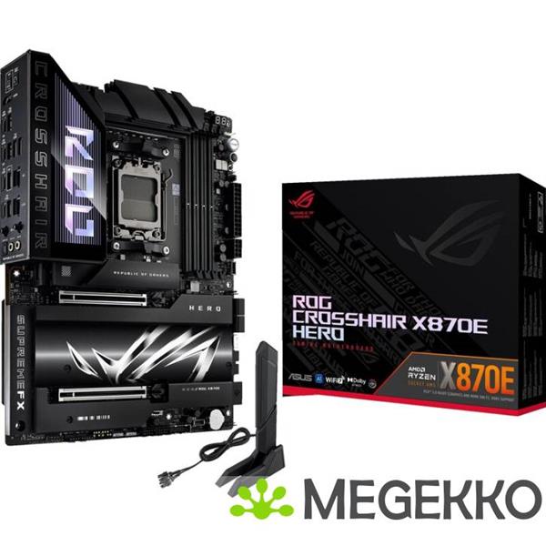 Grote foto asus rog crosshair x870e hero computers en software moederborden