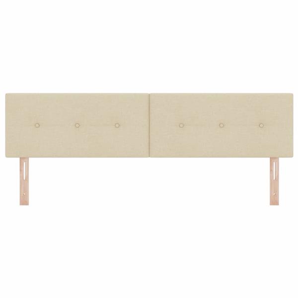 Grote foto vidaxl hoofdbord met hoofdeinde cr me 180 cm nep leer antiek en kunst stoelen en banken