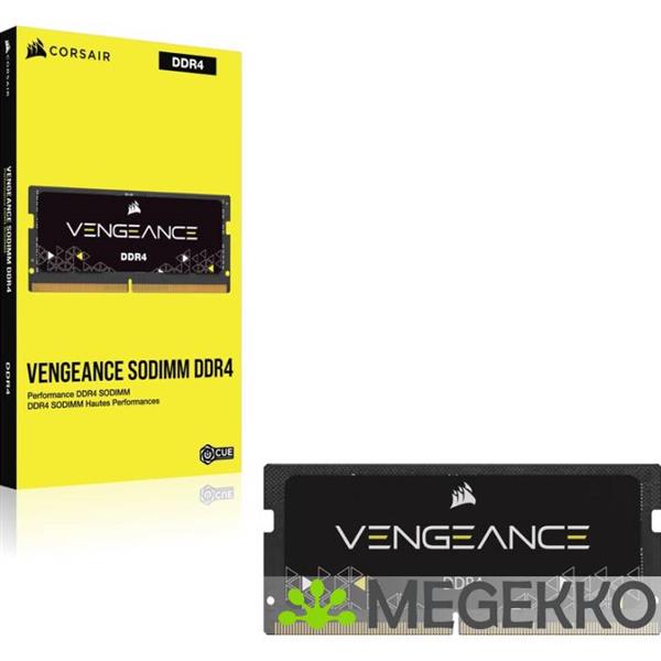 Grote foto corsair vengeance 16gb ddr4 sodimm 2400mhz 16gb ddr4 2400mhz geheugenmodule computers en software overige computers en software
