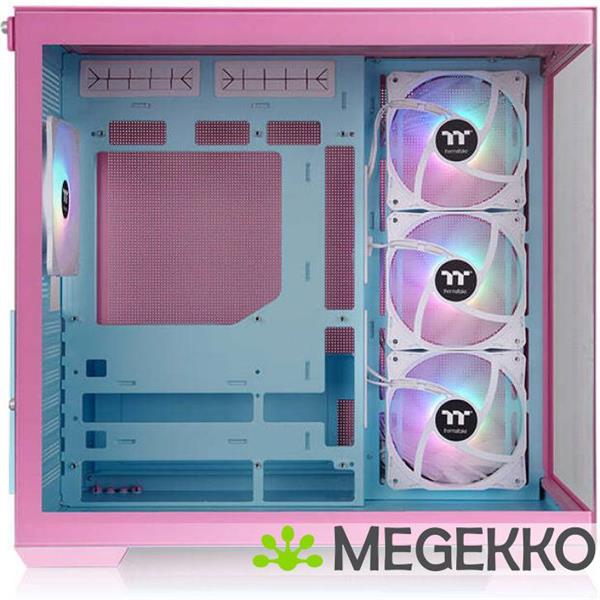 Grote foto thermaltake view 380 tg argb midi tower wit computers en software behuizingen en kasten