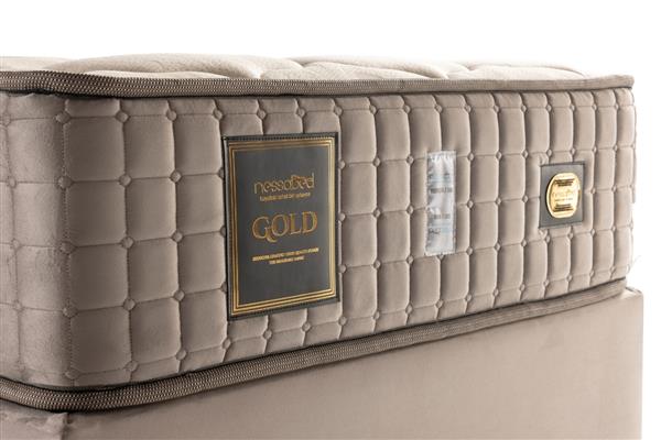 Grote foto opberg boxspring gold 90x200 huis en inrichting bedden