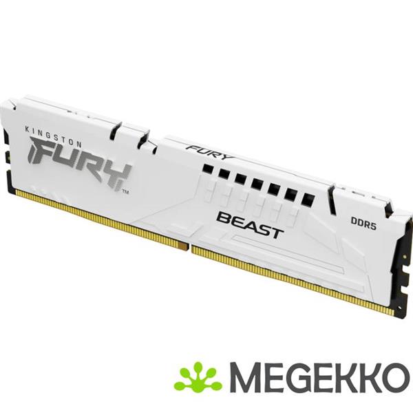 Grote foto kingston ddr5 fury beast 2x32gb 6000 white computers en software overige computers en software