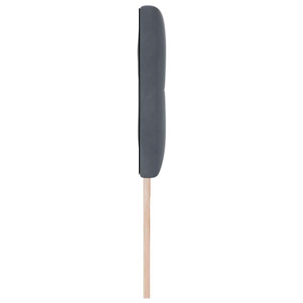 Grote foto vidaxl hoofdbord met hoofdeinde donkergrijs 180 cm nep leer antiek en kunst stoelen en banken