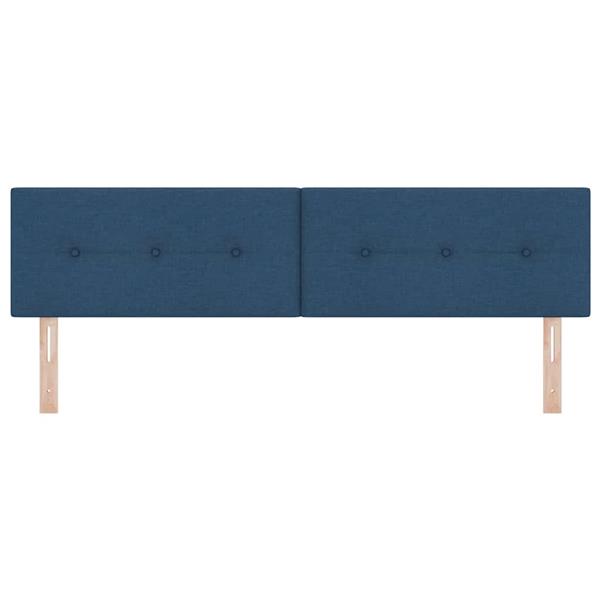 Grote foto vidaxl hoofdbord met hoofdeinde blauw 180 cm nep leer antiek en kunst stoelen en banken