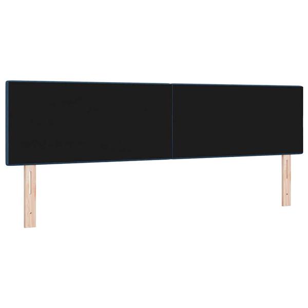 Grote foto vidaxl hoofdbord met hoofdeinde blauw 180 cm nep leer antiek en kunst stoelen en banken