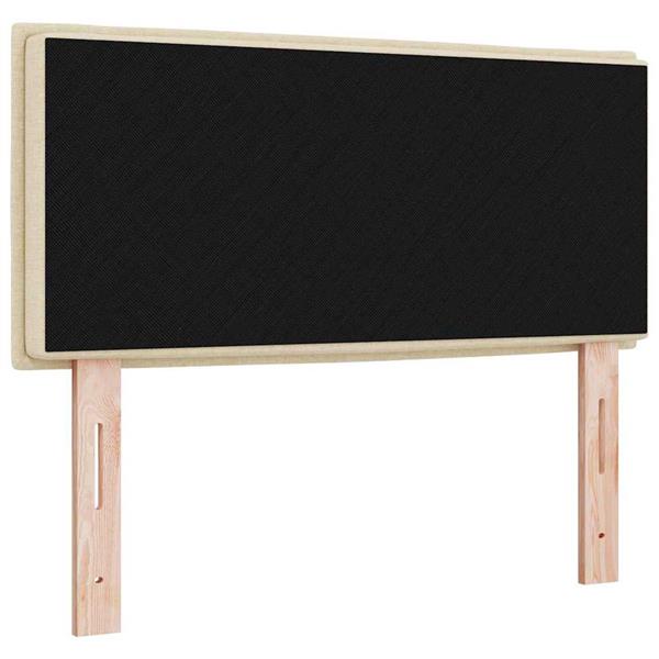 Grote foto vidaxl hoofdbord met hoofdeinde cr me 100 cm nep leer antiek en kunst stoelen en banken