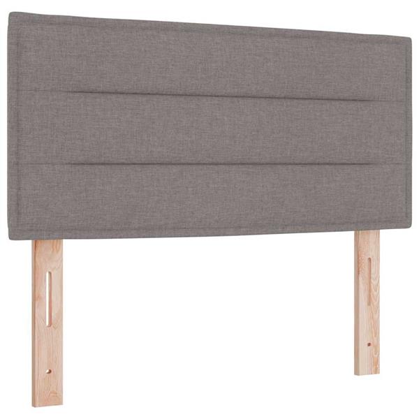 Grote foto vidaxl hoofdbord met hoofdeinde taupe 100 cm nep leer antiek en kunst stoelen en banken