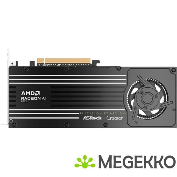 Grote foto asrock radeon ai pro r9700 creator amd 32 gb gddr6 computers en software videokaarten