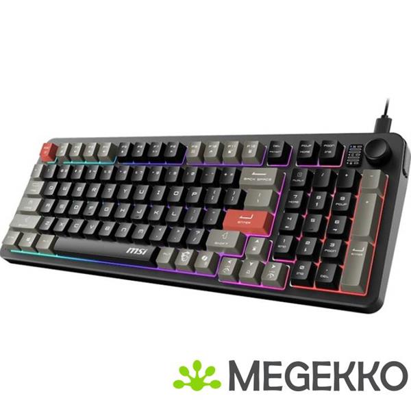 Grote foto msi forge gk110 toetsenbord gamen usb qwerty amerikaans engels zwart computers en software toetsenborden