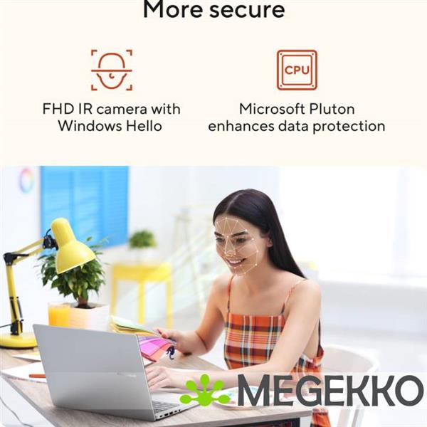 Grote foto asus vivobook 18 m1807ha s8022w 18.4 amd ryzen 7 260 computers en software overige computers en software