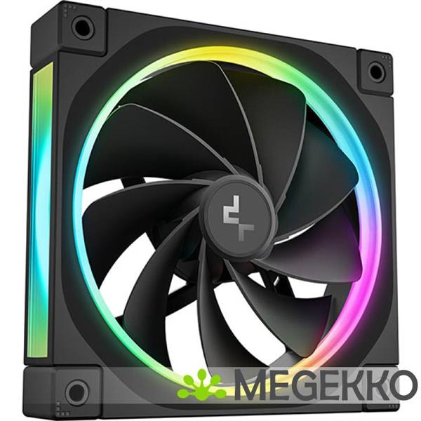 Grote foto deepcool fl12r 3 in 1 computer behuizing ventilator 12 cm zwart 3 stuk s computers en software overige computers en software