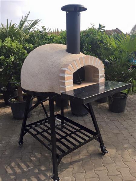 Grote foto allround pizzaoven houtgestookt amalfi real brick tuin en terras buitenkeukens