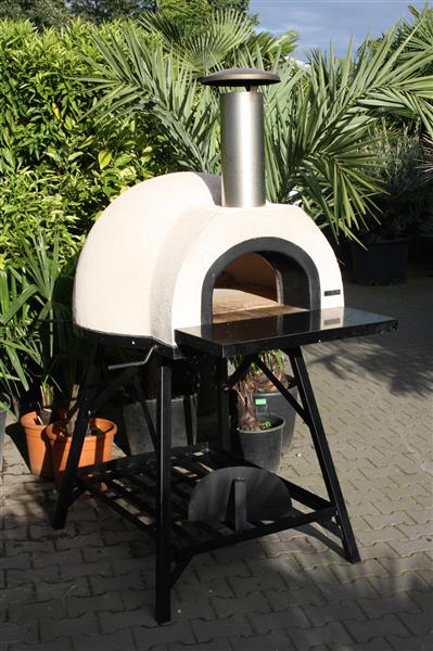 Grote foto pizzaoven amalfi 70 black plain tuin en terras tuindecoratie
